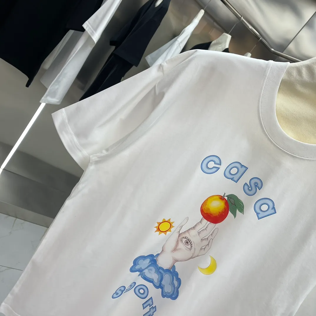 Casablanca Classic Series T ， ， 。 ， Classic ， In Stock ！ ：White Black Size：S M L XL XXL